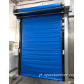 Porta de sala fria de alta velocidade industrial com isolamento